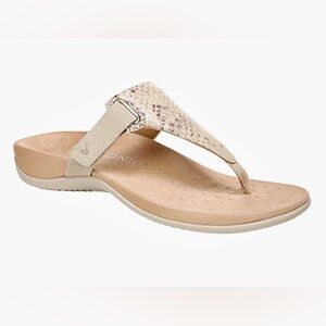 Vionic 8.5 WIDE Embossed Snake Wanda T-Strap Sandal